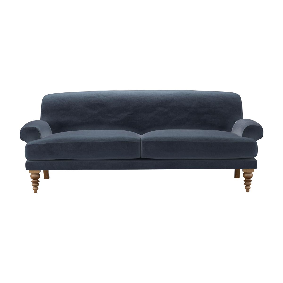 Saturday 3 Seat Sofa in Skyfall Cotton Matt Velvet – image 1