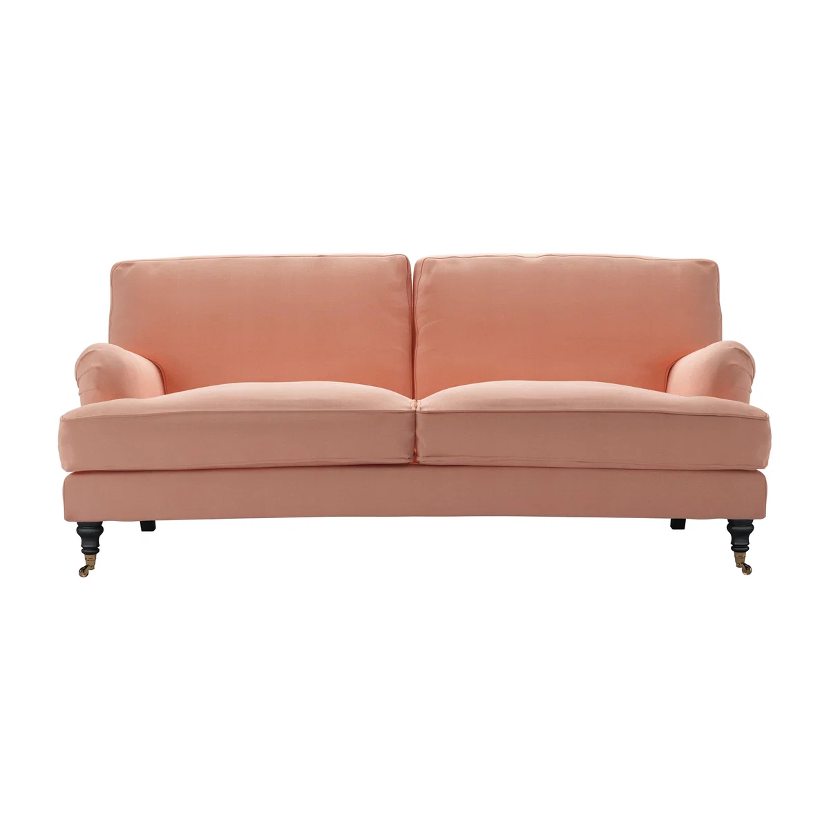 Bluebell 3 Seat Sofa (breaks down) in Sakura Pink Organic Smart Cotton – image 1