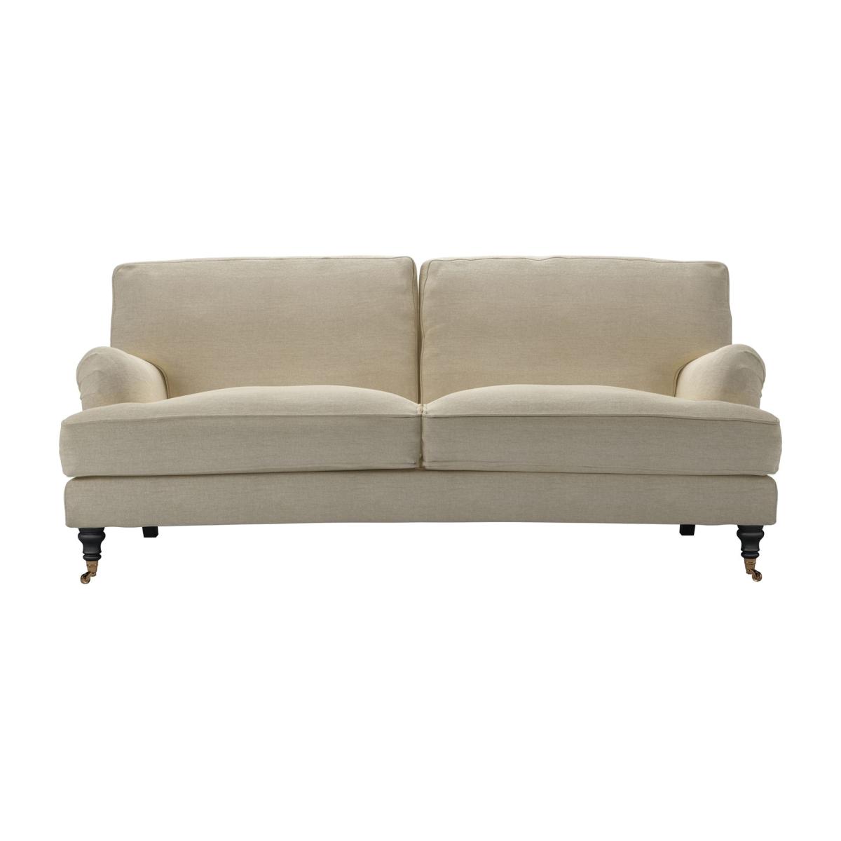 Bluebell 3 Seat Sofa (breaks down) in Pampas Hygge Smart Linen – image 1