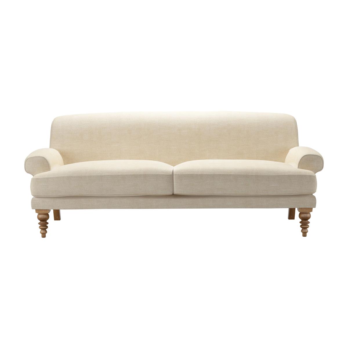 Saturday 3 Seat Sofa (breaks down) in Chantilly Aquaclean Clever Chenille – image 1