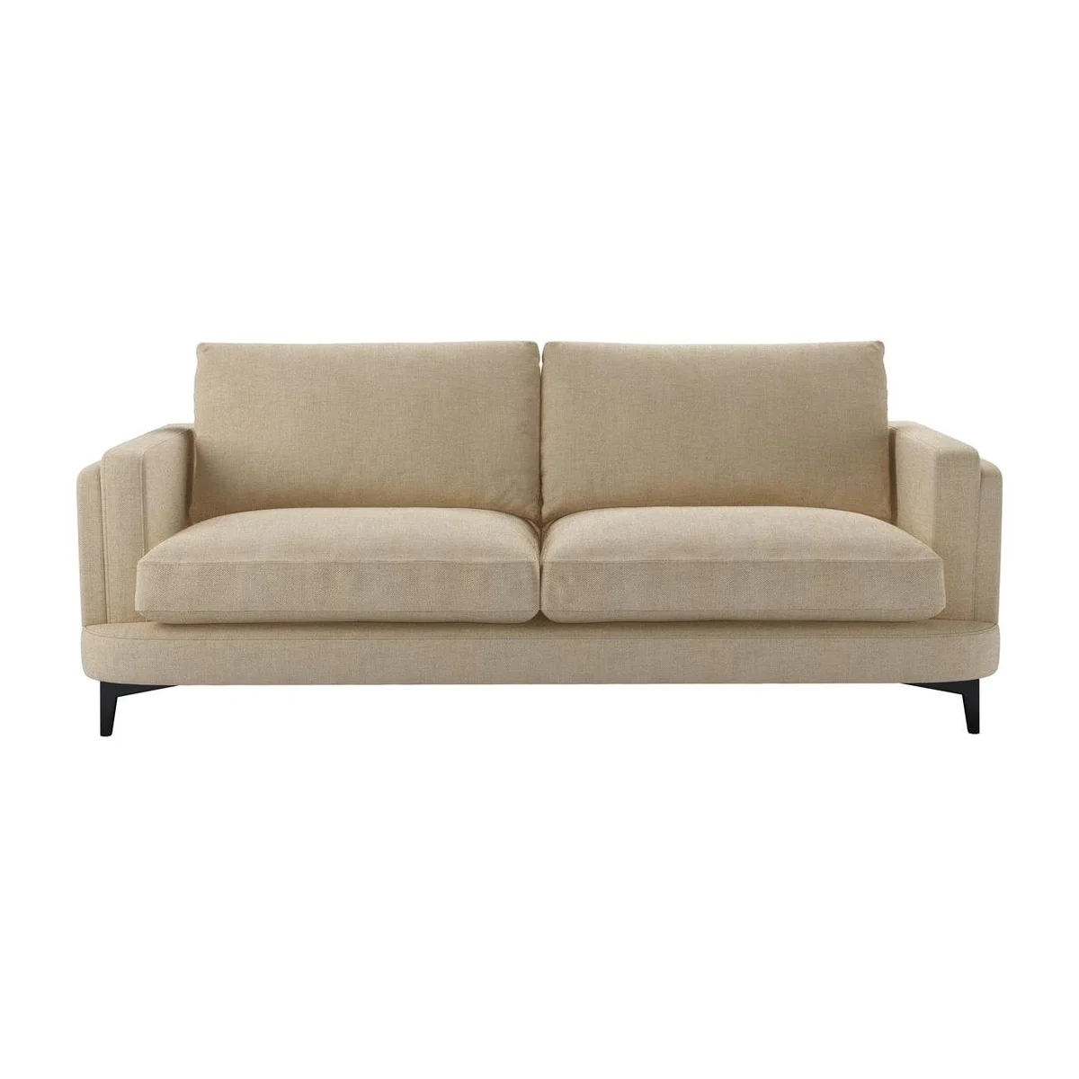 Boston Squared Arm 3 Seat Sofa in Shearling Hygge Chunky Weave – image 1