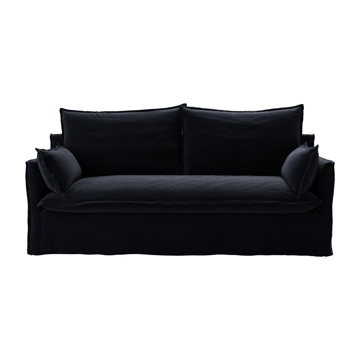 Isaac 3 Seat Sofa in Pitch Smart Cotton - sofa.com – image 1