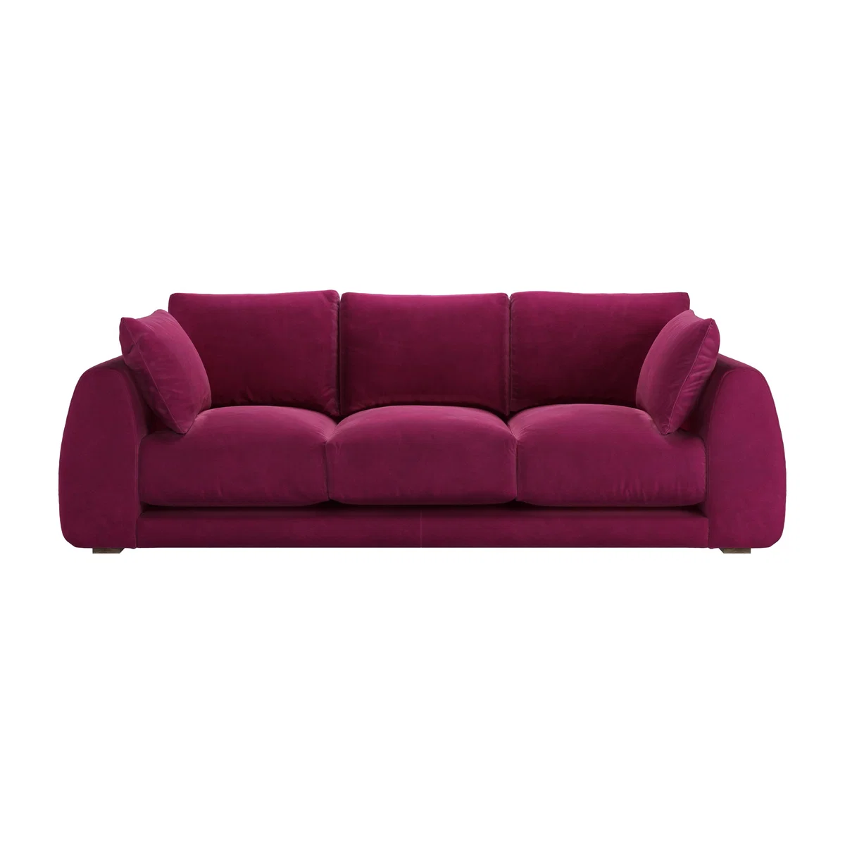Carmel 3 Seat Sofa in Persian Rose Smart Velvet – image 1