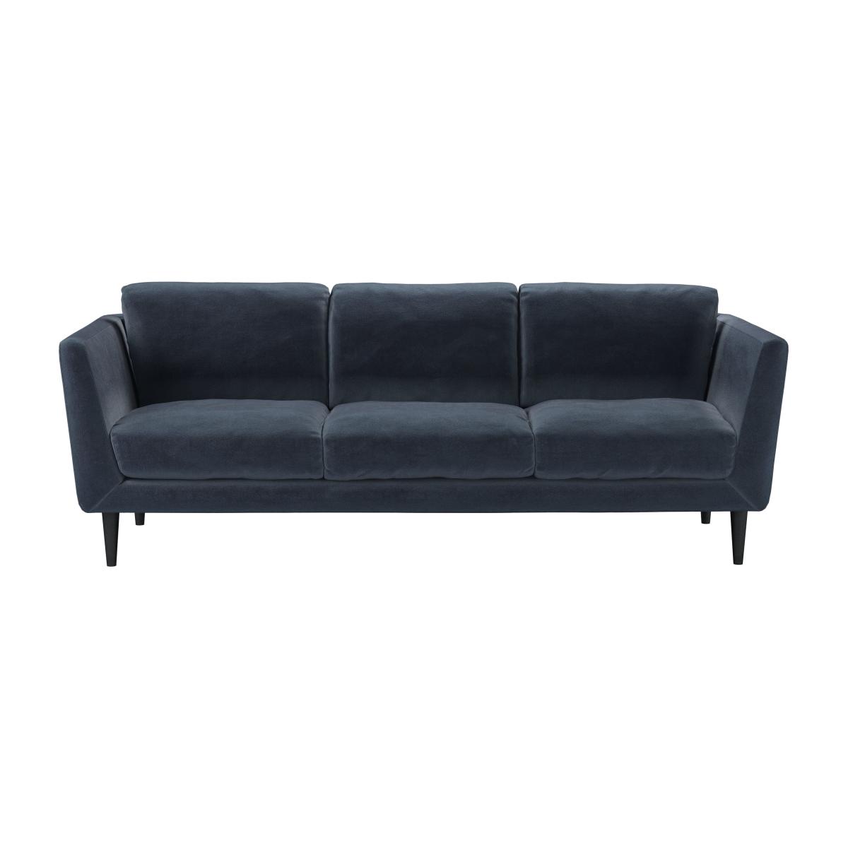 Holly 3 Seat Sofa in Skyfall Cotton Matt Velvet – image 1