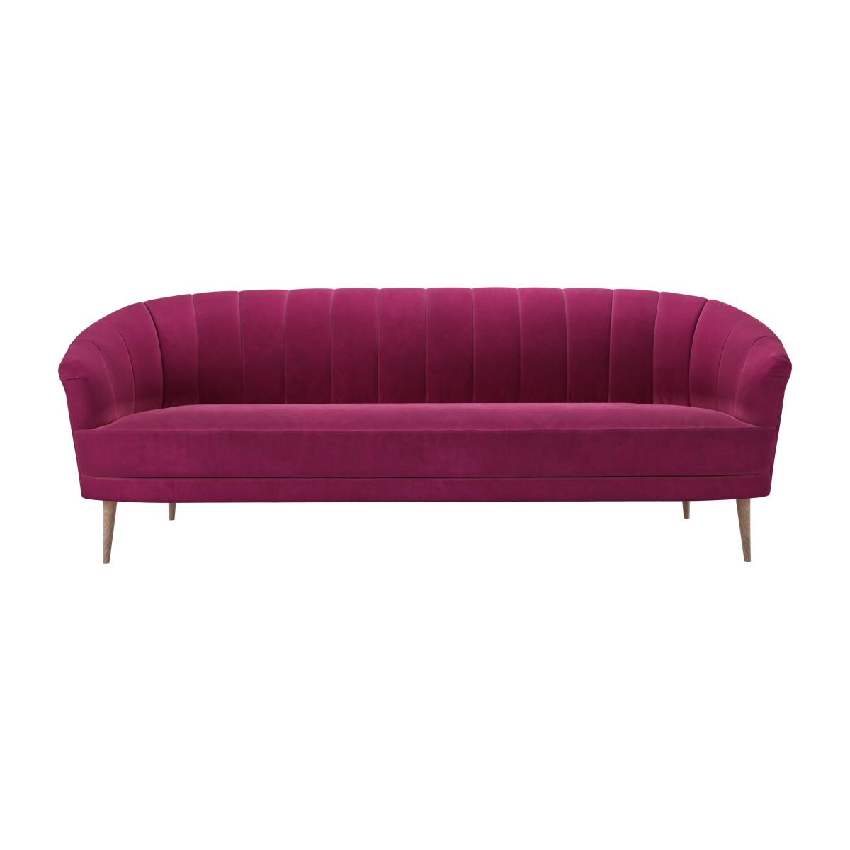 Harper 3 Seat Sofa in Persian Rose Smart Velvet – image 1