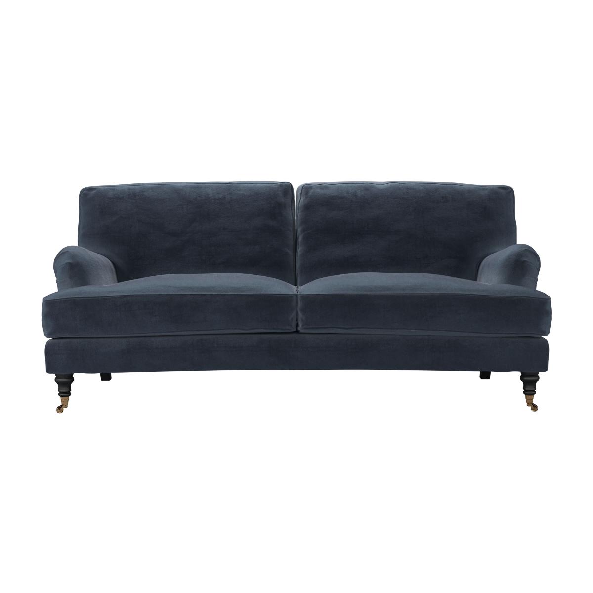 Bluebell 3 Seat Sofa in Skyfall Cotton Matt Velvet – image 1