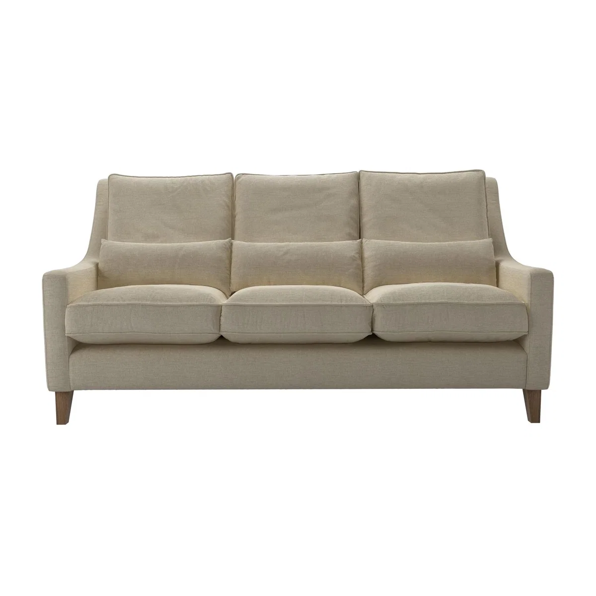 High Back Iggy 3 Seat Sofa in Pampas Hygge Smart Linen – image 1