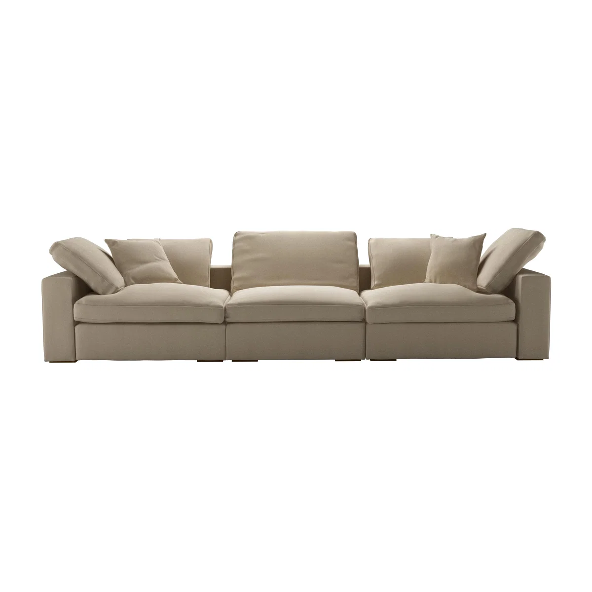 Long Island 3 Seat Sofa in Pennine Stone Organic Smart Cotton – image 1