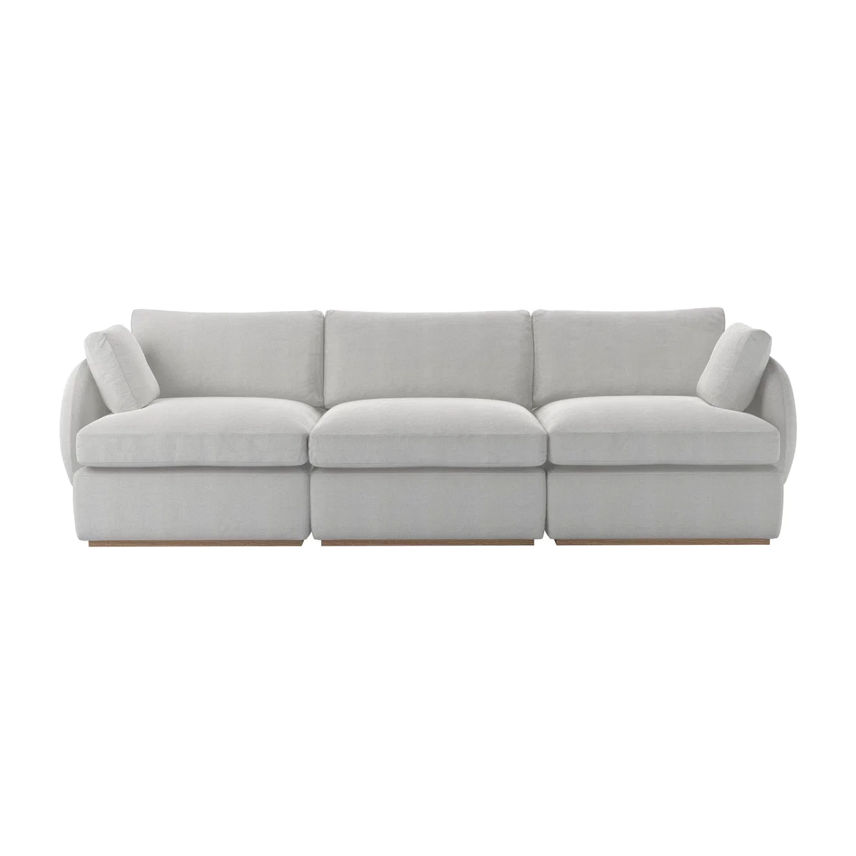 Ren 3 Seat Sofa in Pumice House Basket Weave – image 1