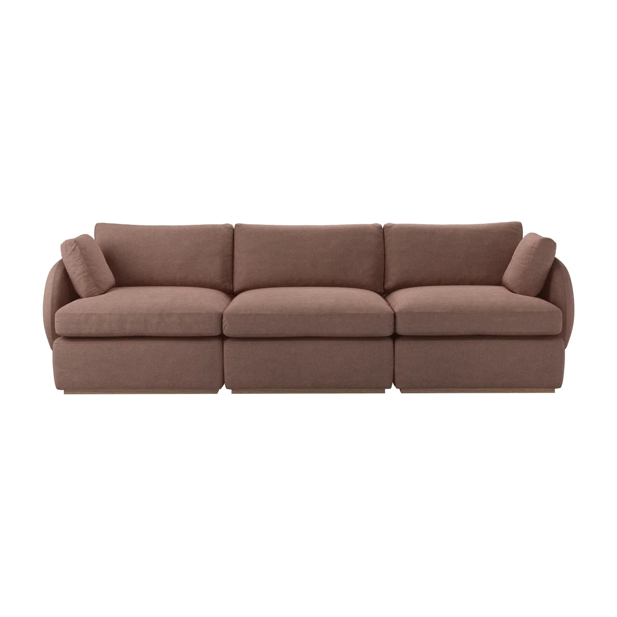 Ren 3 Seat Sofa in Pinot Noir Norfolk Cotton – image 1