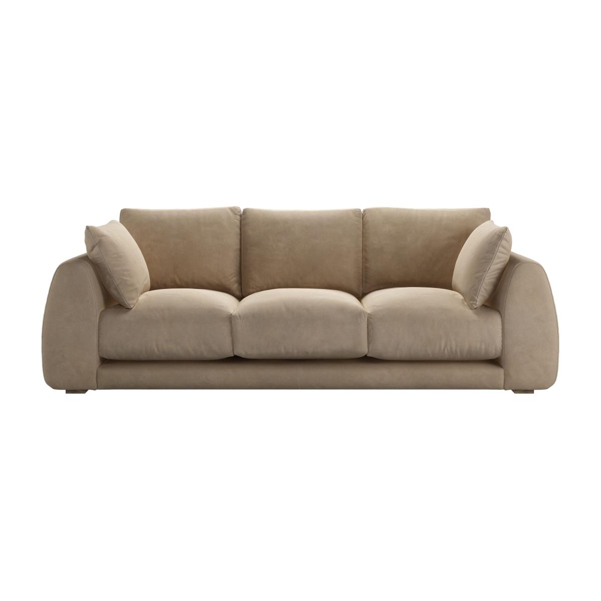 Carmel 3 Seat Sofa in Fawn Aquaclean Clever Velvet – image 1