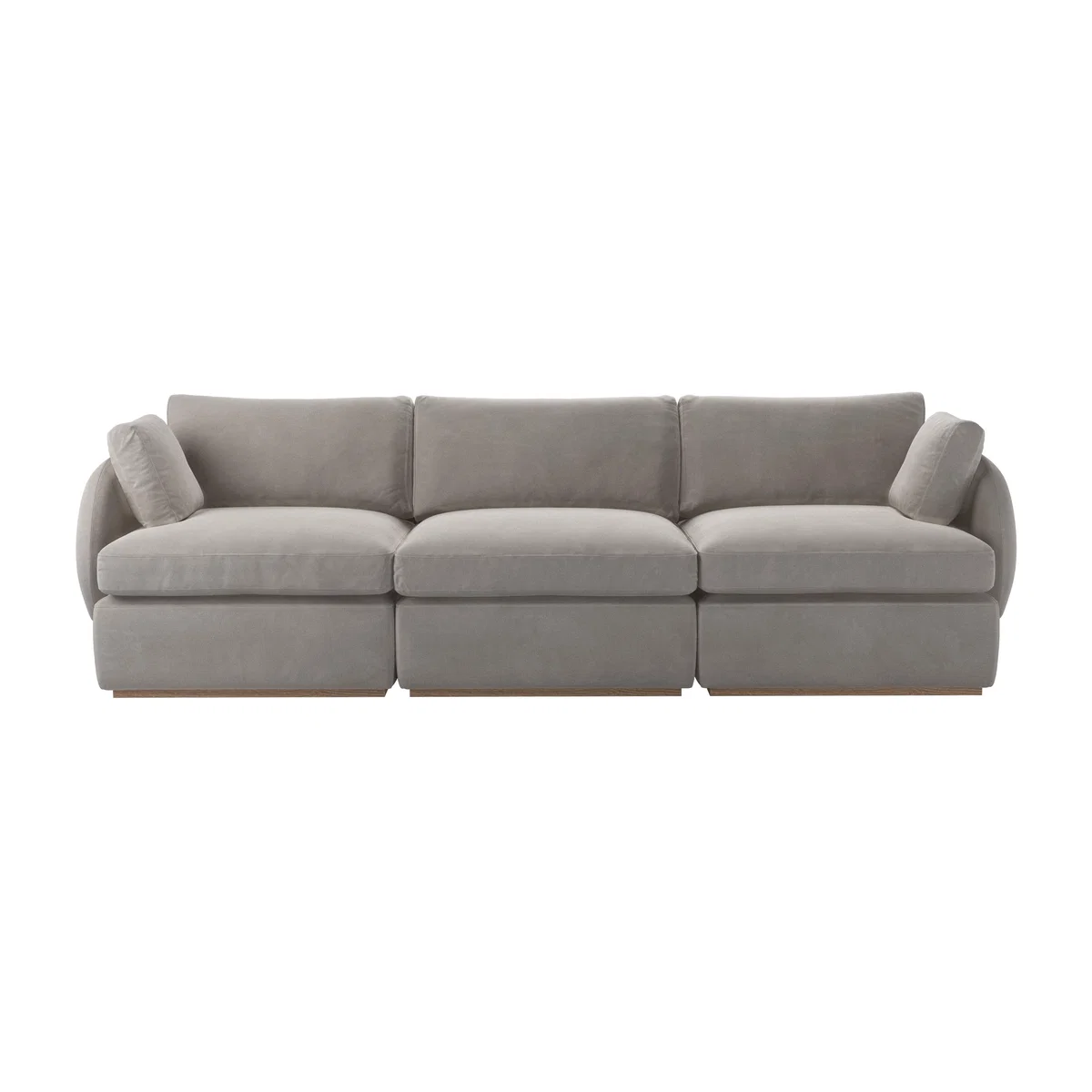 Ren 3 Seat Sofa in Nimbus Aquaclean Clever Velvet – image 1