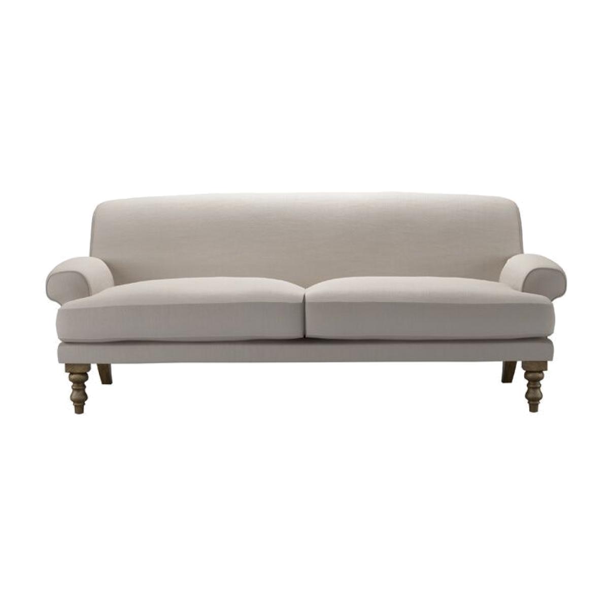 Perfectly Pristine Saturday 3 Seat Sofa in Stone Brushed Linen Cotton - sofa.com – image 1