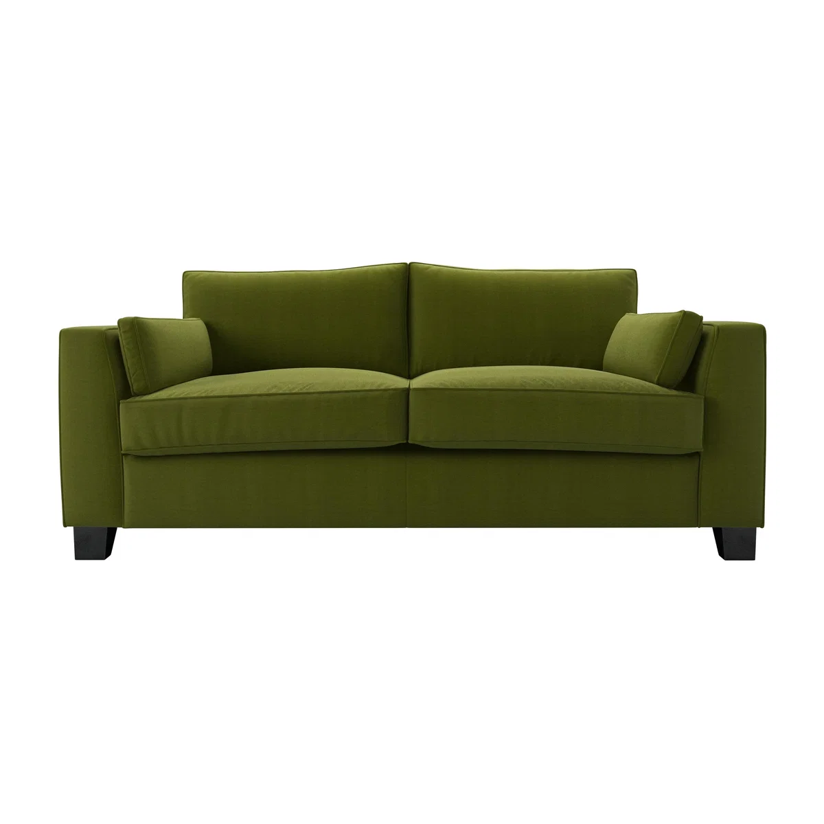 Bowie 3 Seat Sofa in Vine Leaf Organic Smart Cotton – image 1
