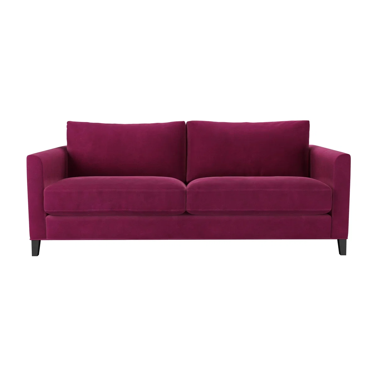 Izzy 3 Seat Sofa (breaks down) in Persian Rose Smart Velvet – image 1