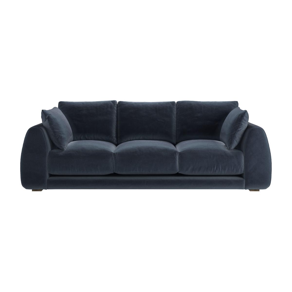 Carmel 3 Seat Sofa in Skyfall Cotton Matt Velvet – image 1