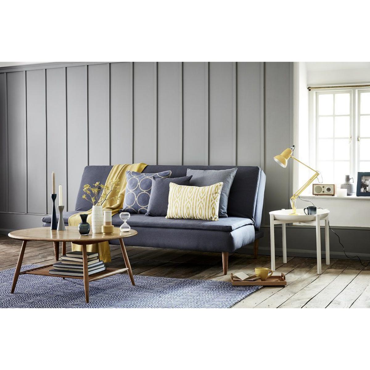 Douglas 3 Seat Sofa Bed in Frost Highland Tweed - sofa.com – image 2