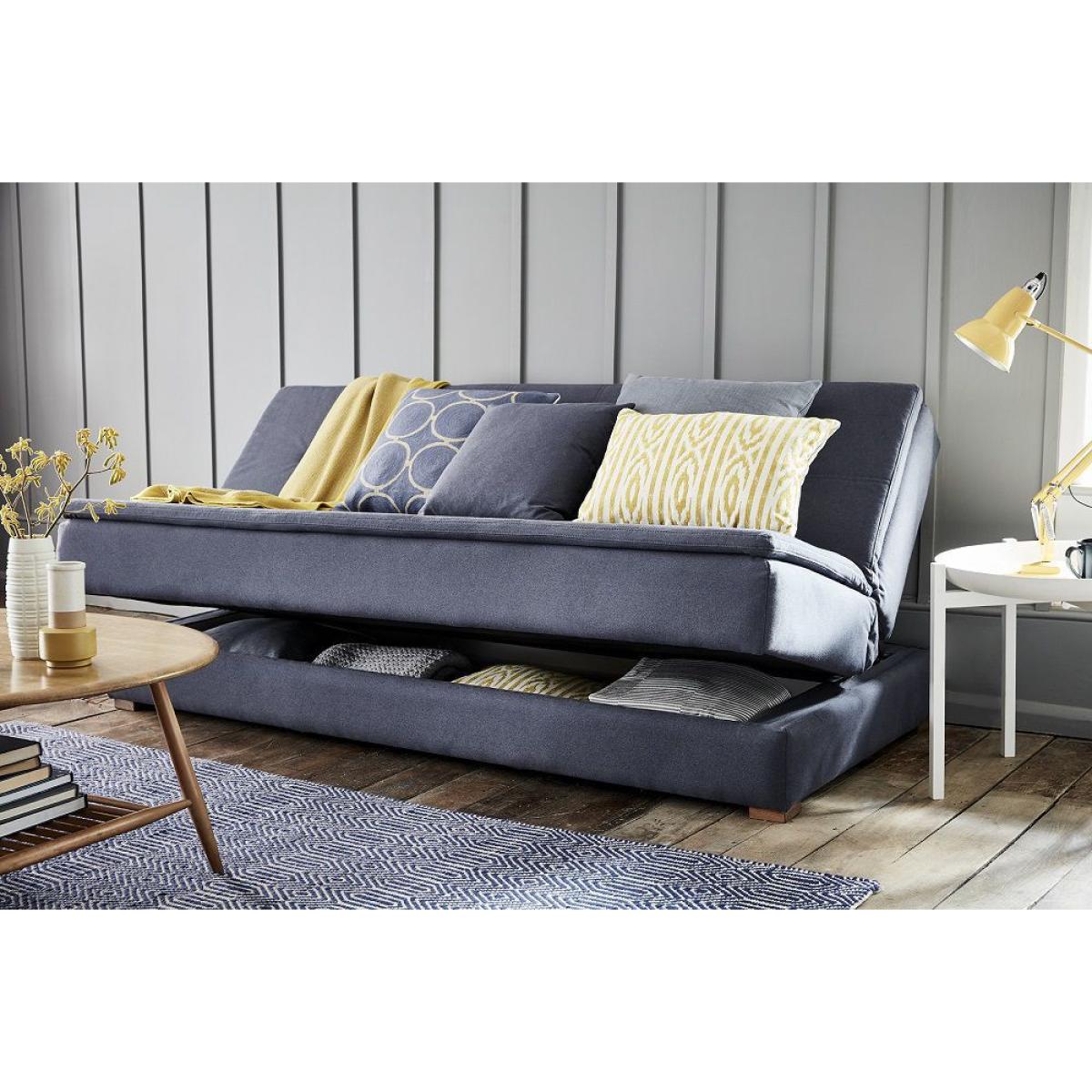 Douglas 3 Seat Sofa Bed in Frost Highland Tweed - sofa.com – image 3