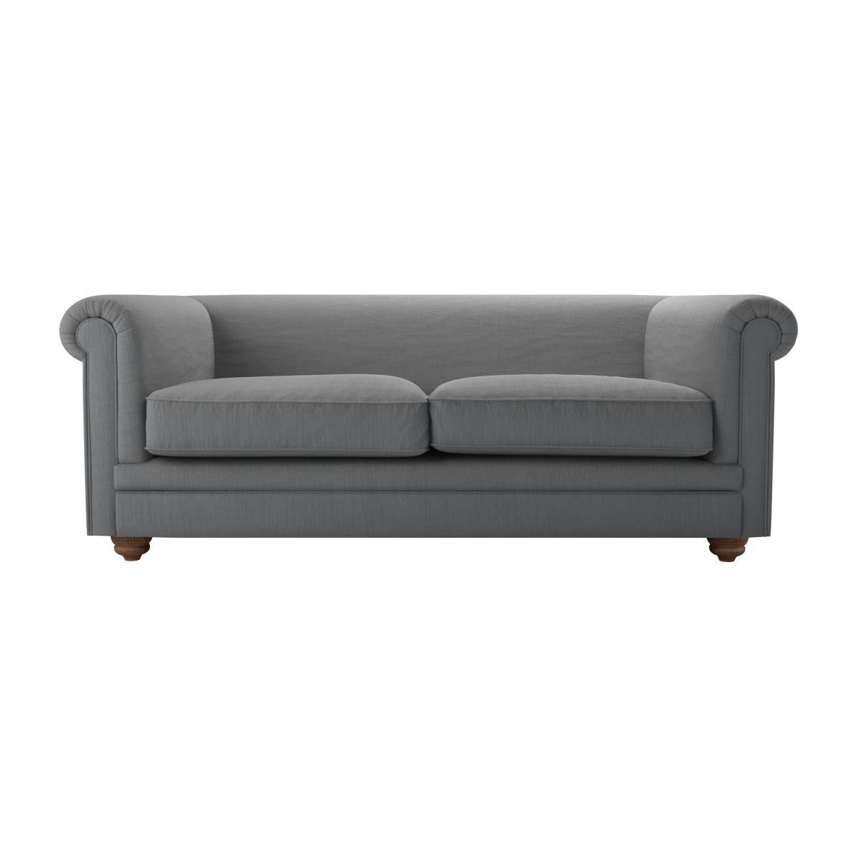 Patrick Unbuttoned 2.5 Seat Sofa in Shadow Brushed Linen Cotton - sofa.com – image 1