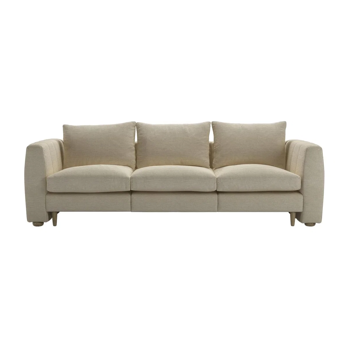 Tiffany Slim 3 Seat Sofa in Pampas Hygge Smart Linen – image 1