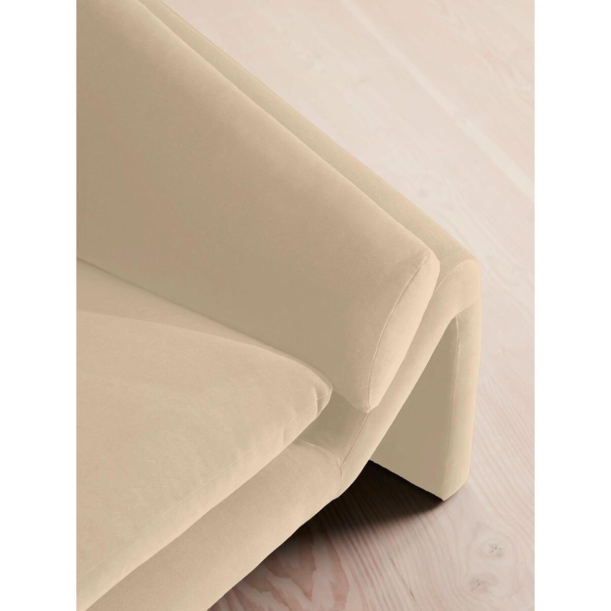 Amble Three Seater Sofa, Velvet, Porcelain – image 6
