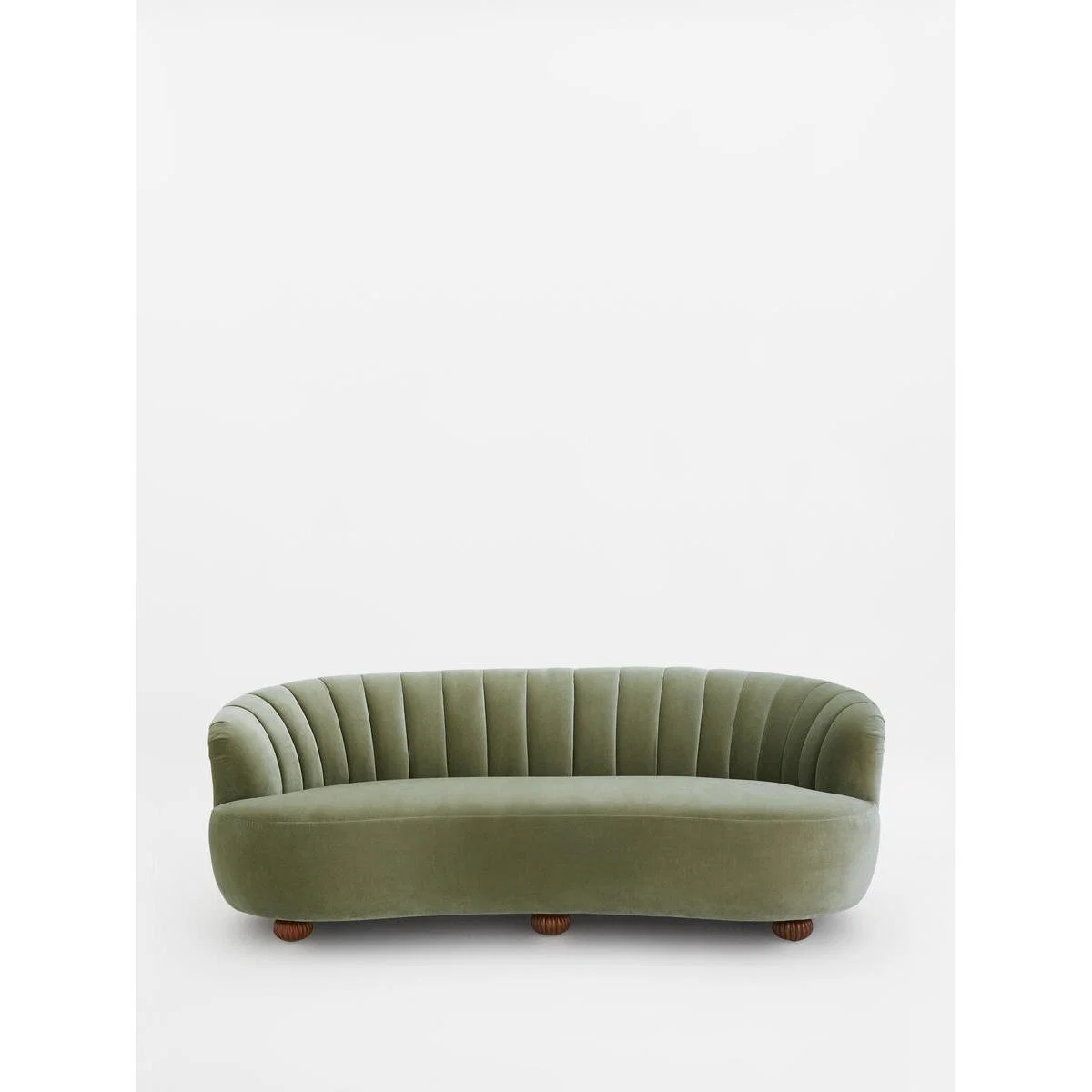 Luciana 3-Seater Sofa, Velvet Fern, UK – image 1