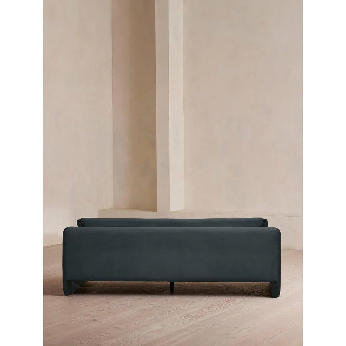 Amble Three Seater Sofa, Velvet, Grey Blue – image 4