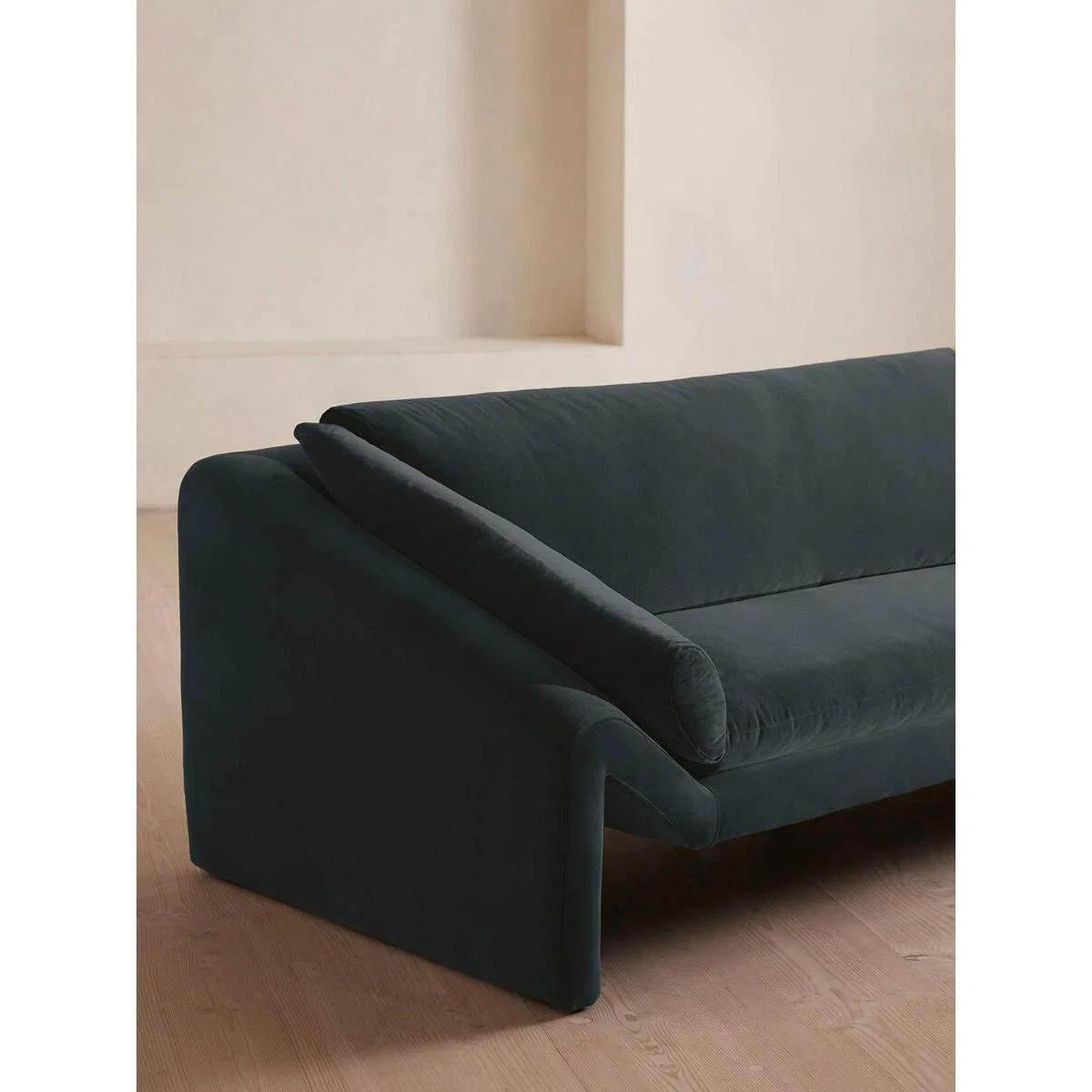 Amble Three Seater Sofa, Velvet, Grey Blue – image 5