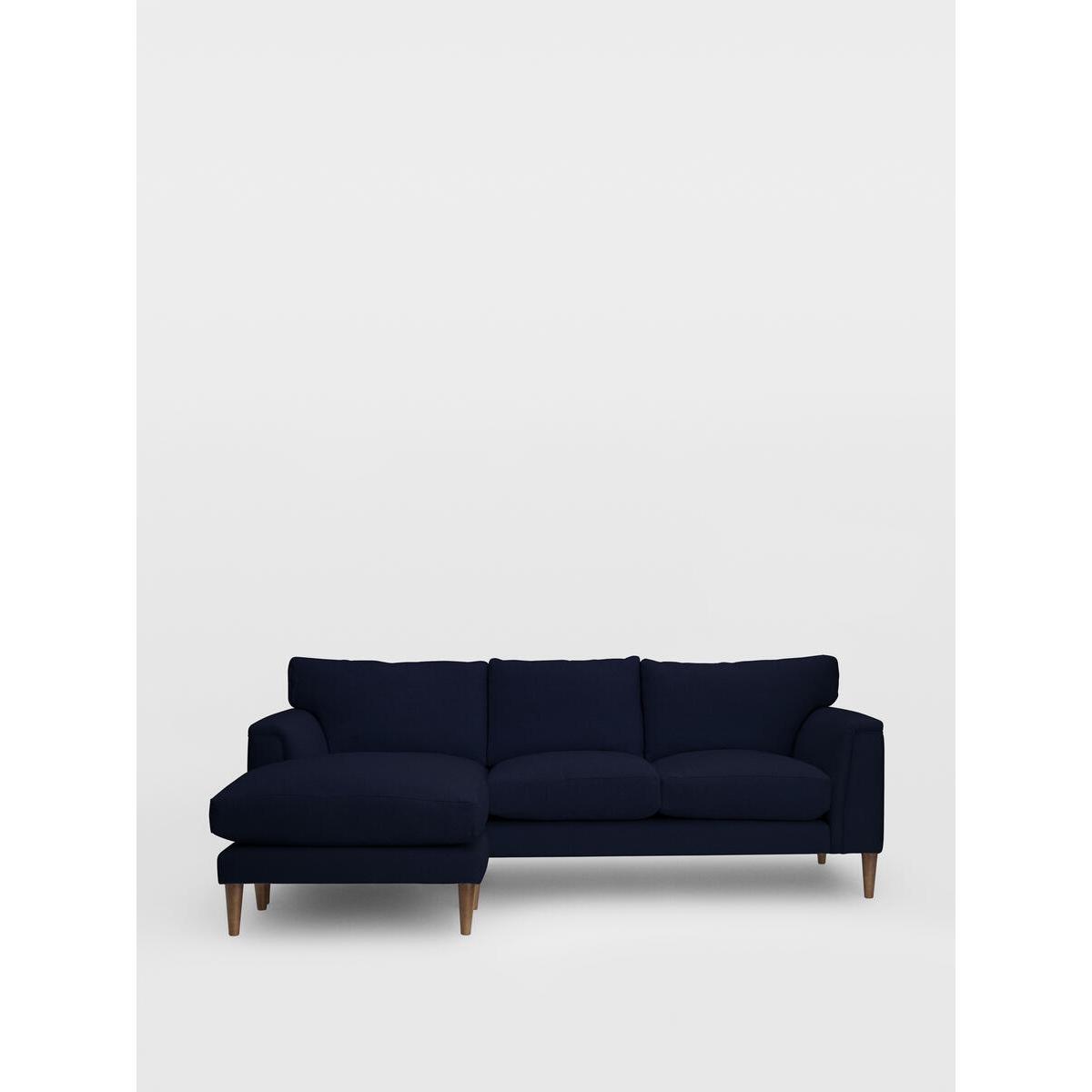 Reya Chaise-end Sofa Linen, Dark Navy – image 3