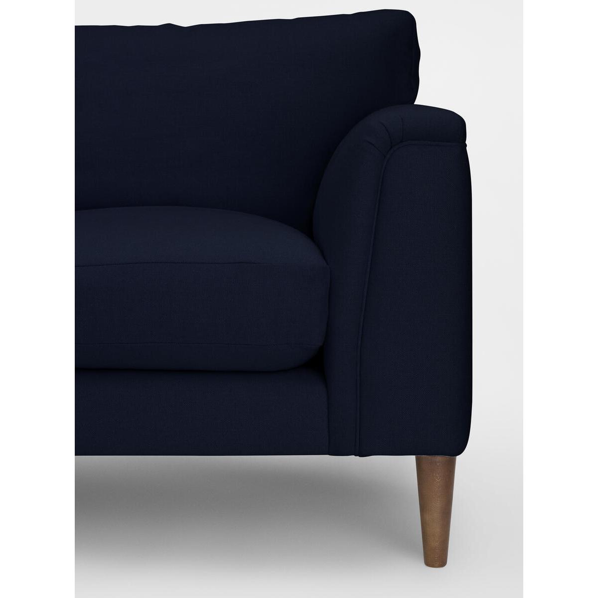Reya Chaise-end Sofa Linen, Dark Navy – image 6