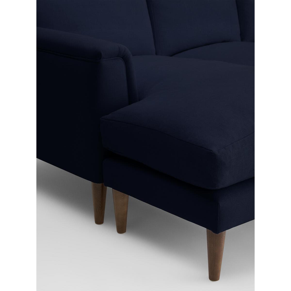 Reya Chaise-end Sofa Linen, Dark Navy – image 7