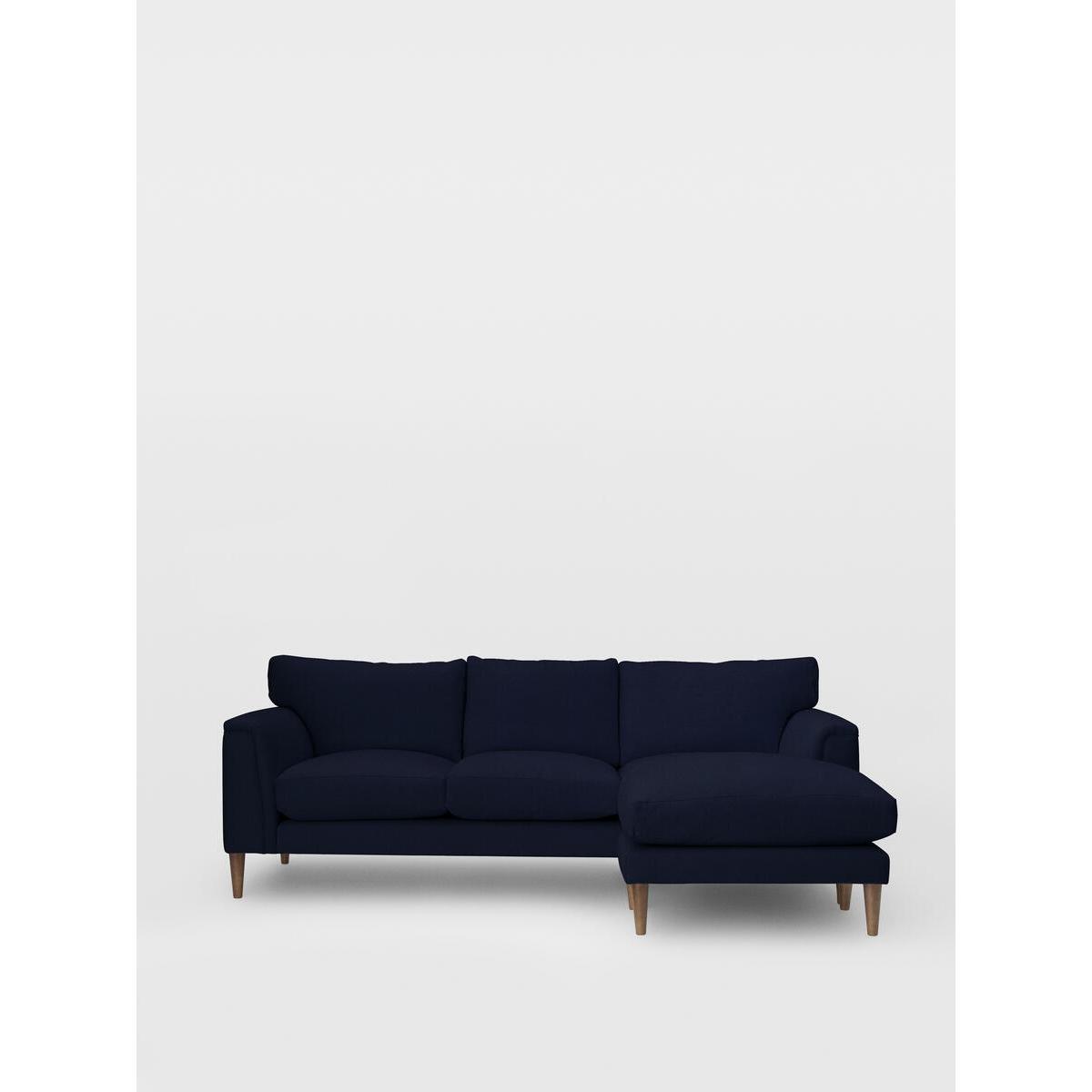Reya Chaise-end Sofa Linen, Dark Navy – image 8