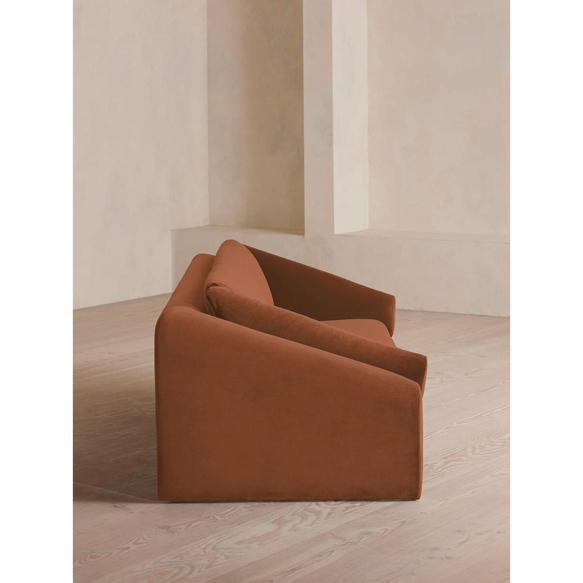 Amble Three Seater Sofa, Velvet, Antique Rose – image 3
