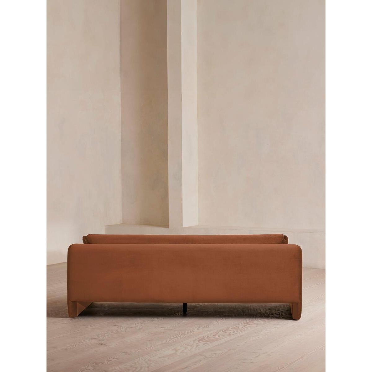 Amble Three Seater Sofa, Velvet, Antique Rose – image 4