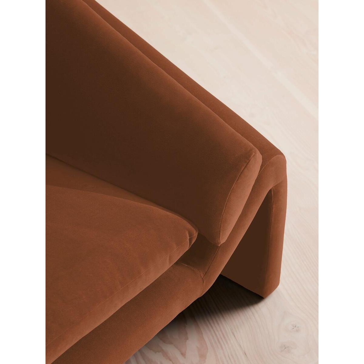 Amble Three Seater Sofa, Velvet, Antique Rose – image 6