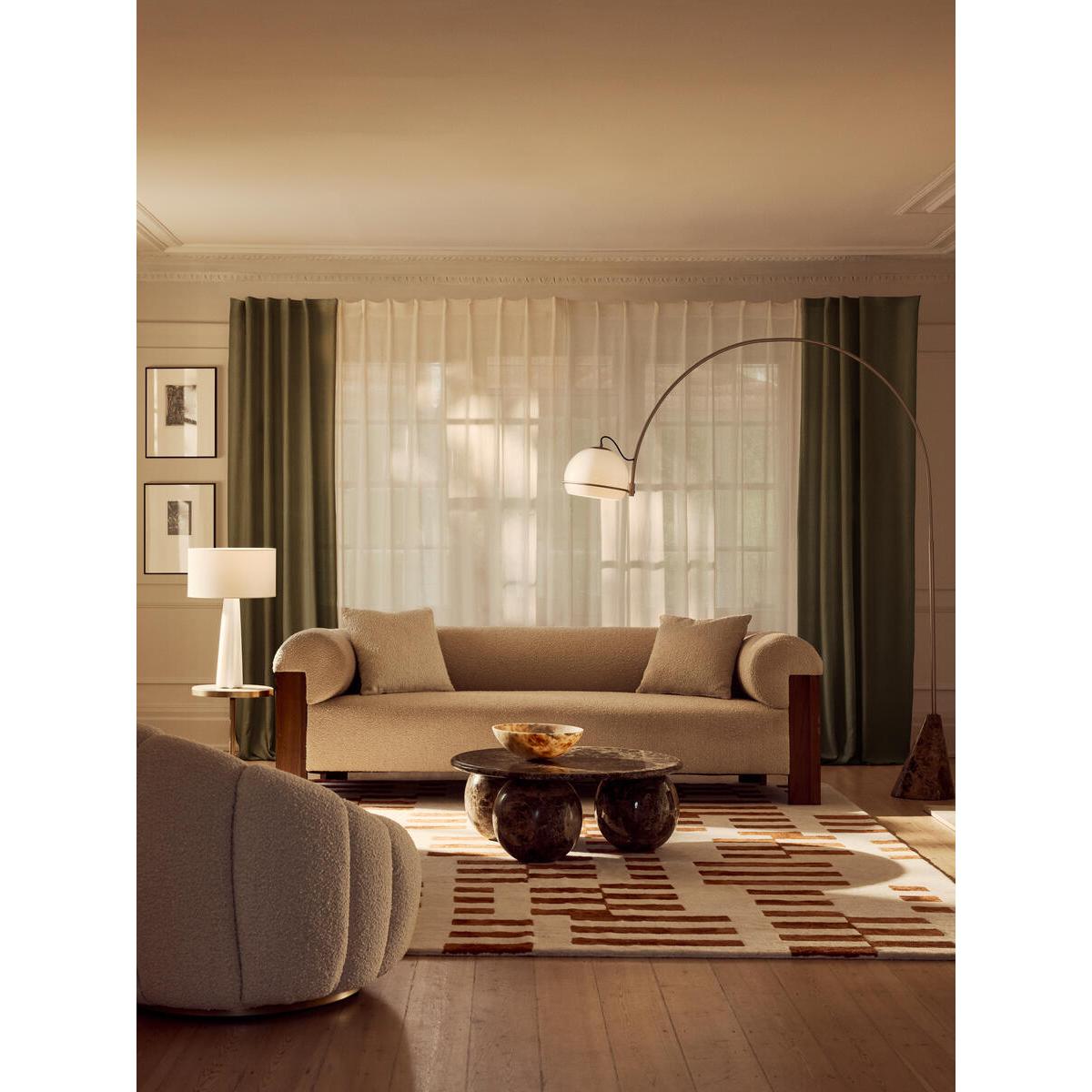 Eldon Three Seater Sofa, Walnut, Boucle – image 2