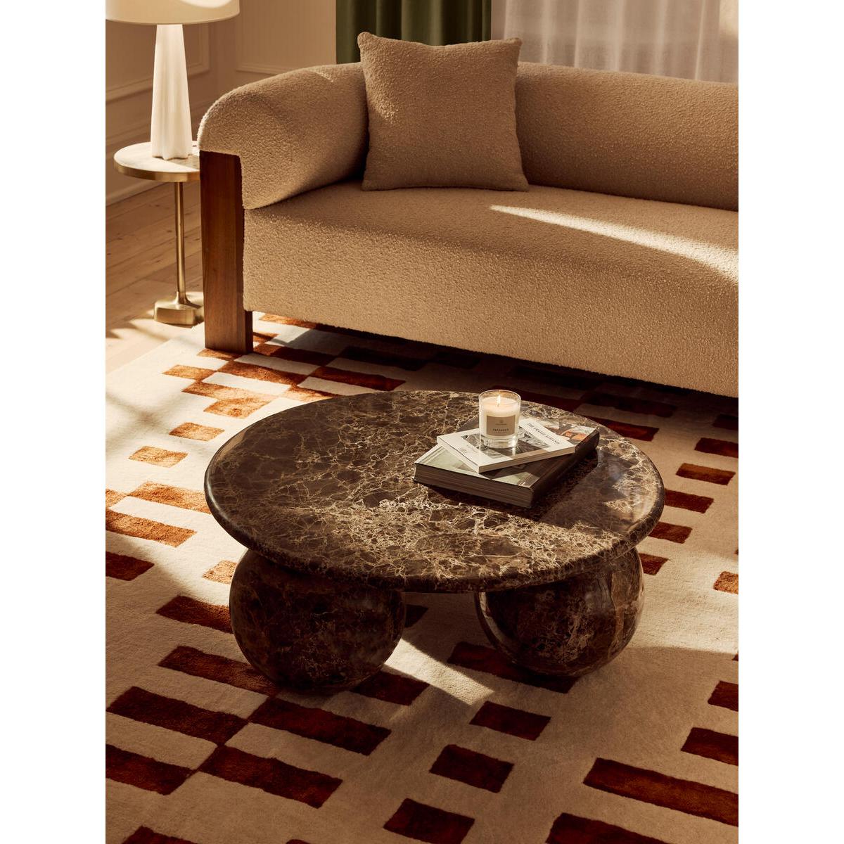 Eldon Three Seater Sofa, Walnut, Boucle – image 3