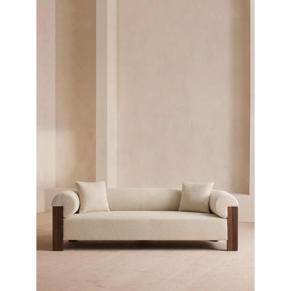 Eldon Three Seater Sofa, Walnut, Boucle – image 4