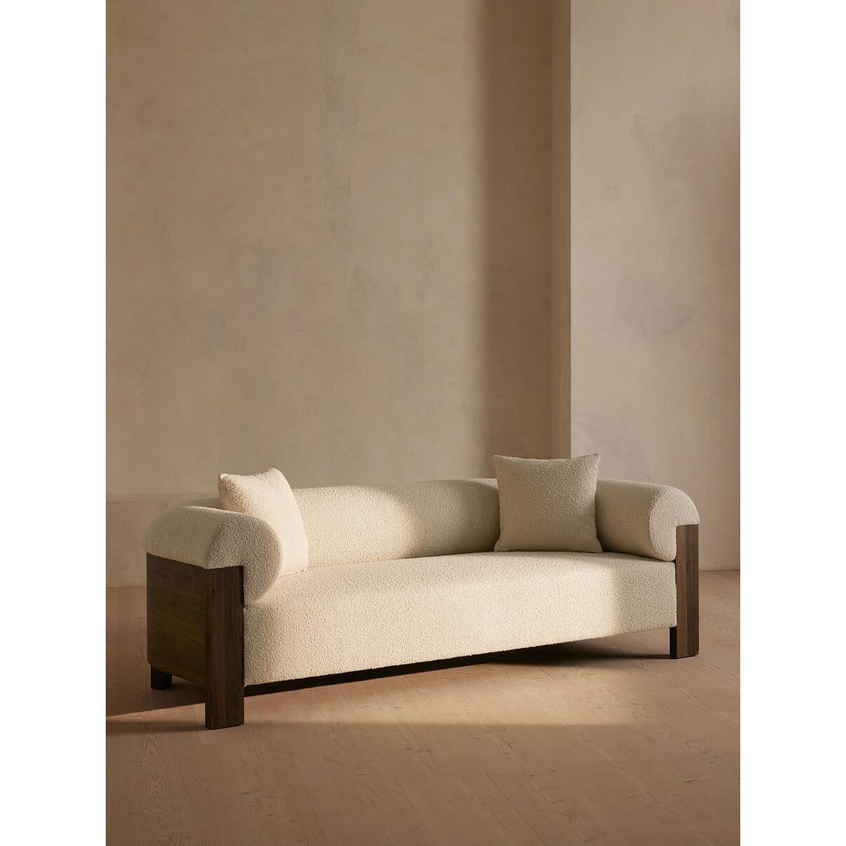 Eldon Three Seater Sofa, Walnut, Boucle – image 5