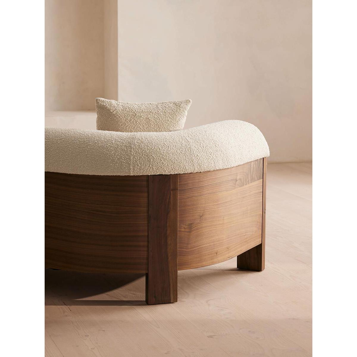 Eldon Three Seater Sofa, Walnut, Boucle – image 8