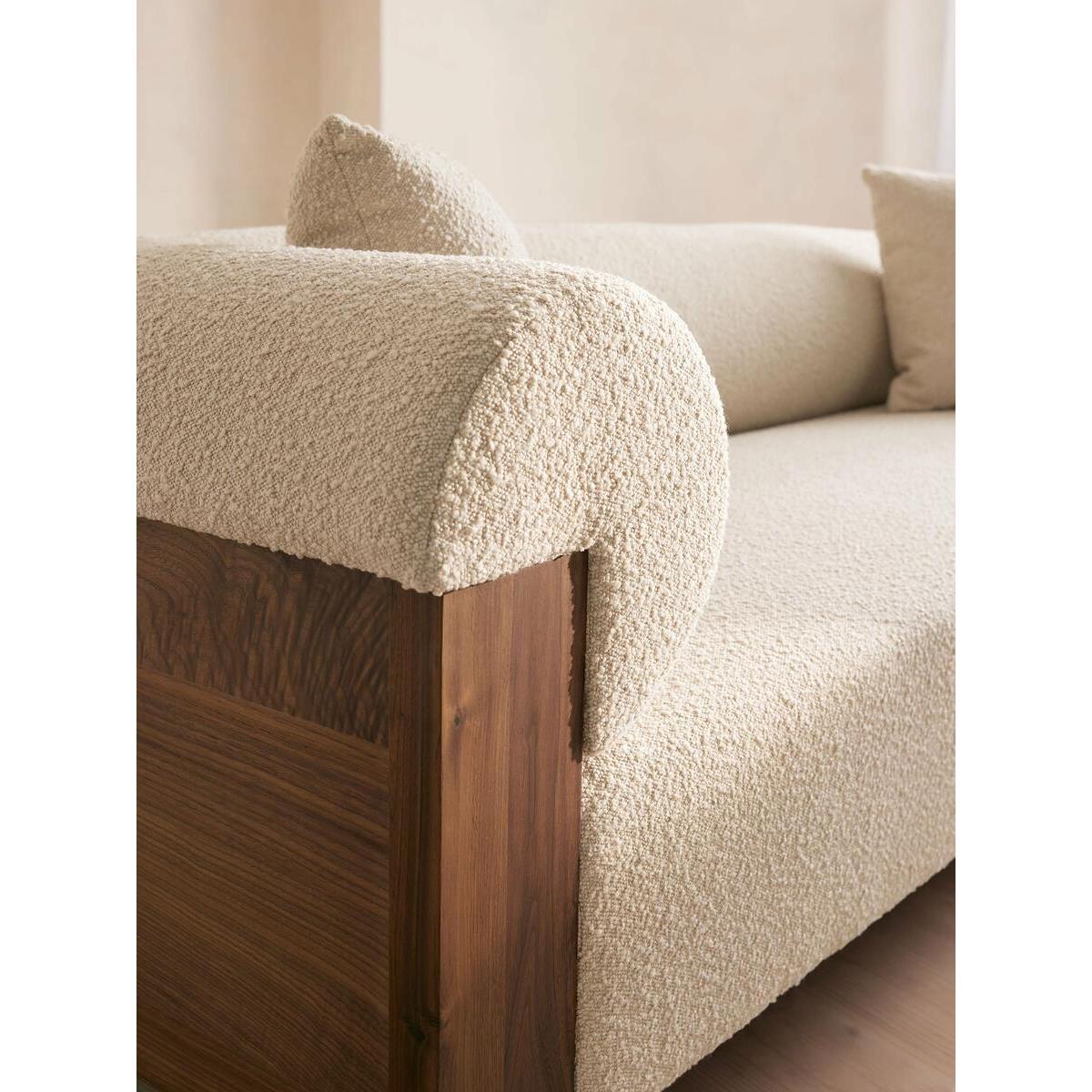 Eldon Three Seater Sofa, Walnut, Boucle – image 10