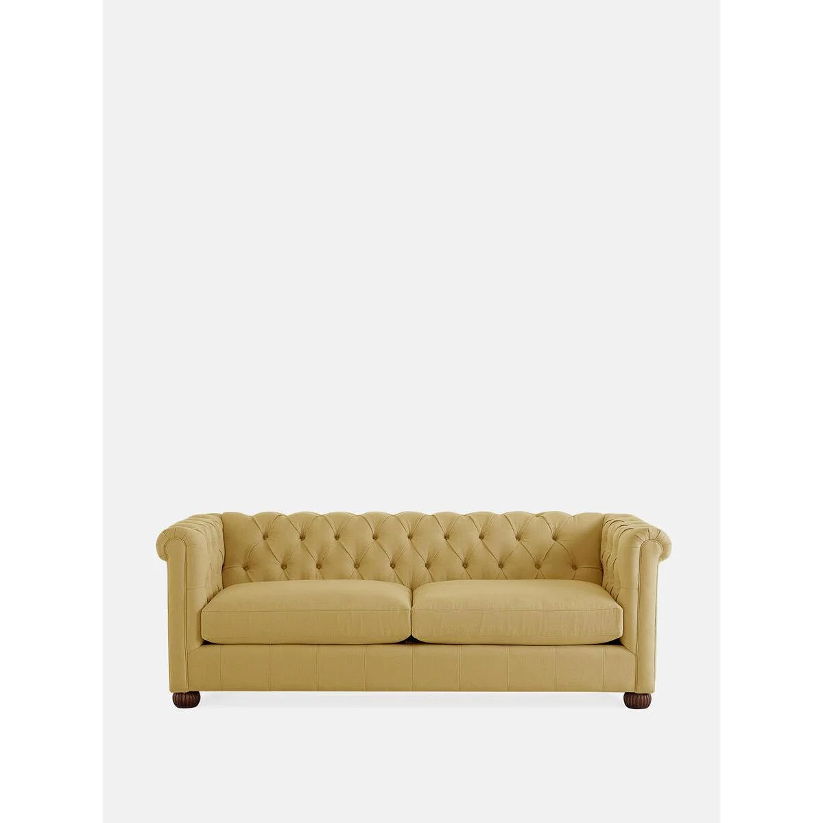 Aderyn Chesterfield 3 Seater, Linen Antelope – image 1