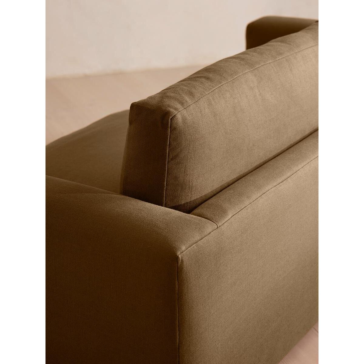 Mossley Three Seater Sofa, Linen, Ochre – image 5