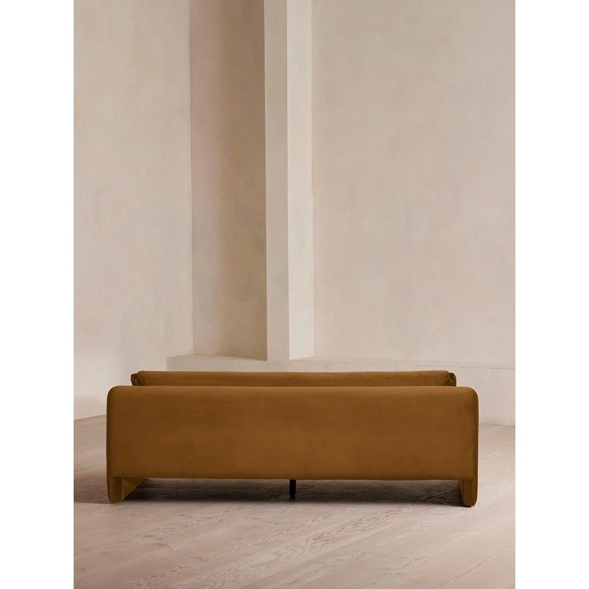 Amble Three Seater Sofa, Velvet, Mustard – image 4
