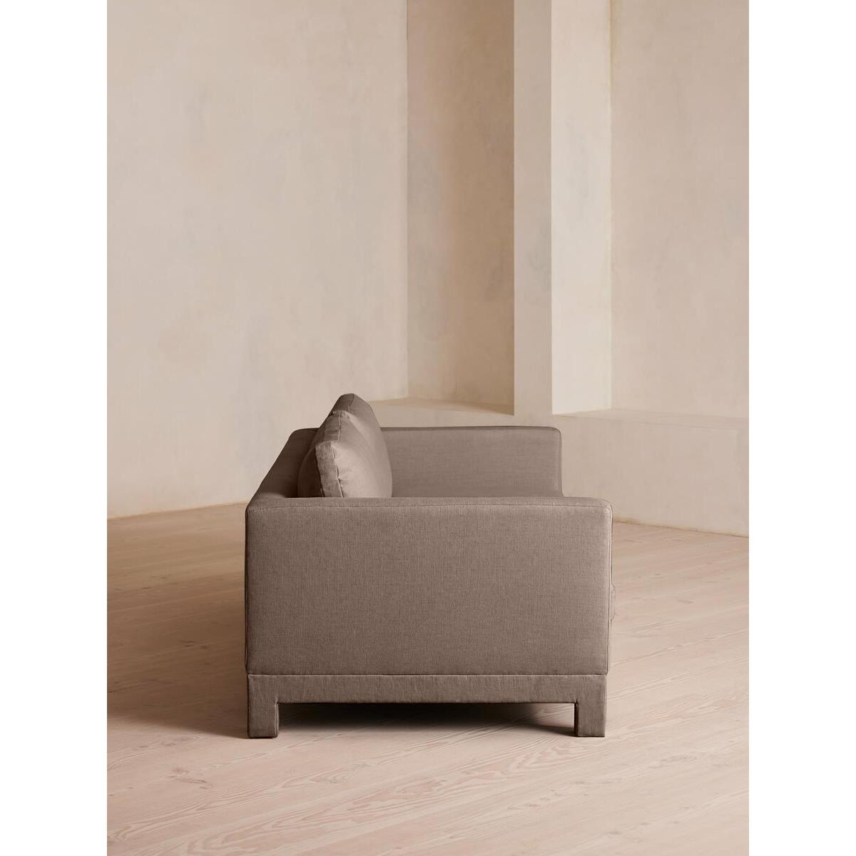 Ashford Three Seater Sofa, Linen, Mushroom – image 3
