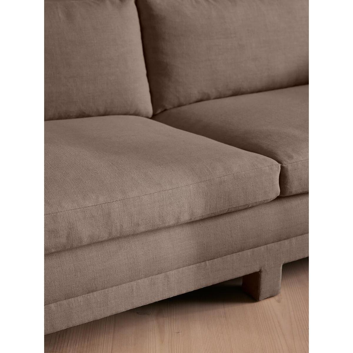 Ashford Three Seater Sofa, Linen, Mushroom – image 6