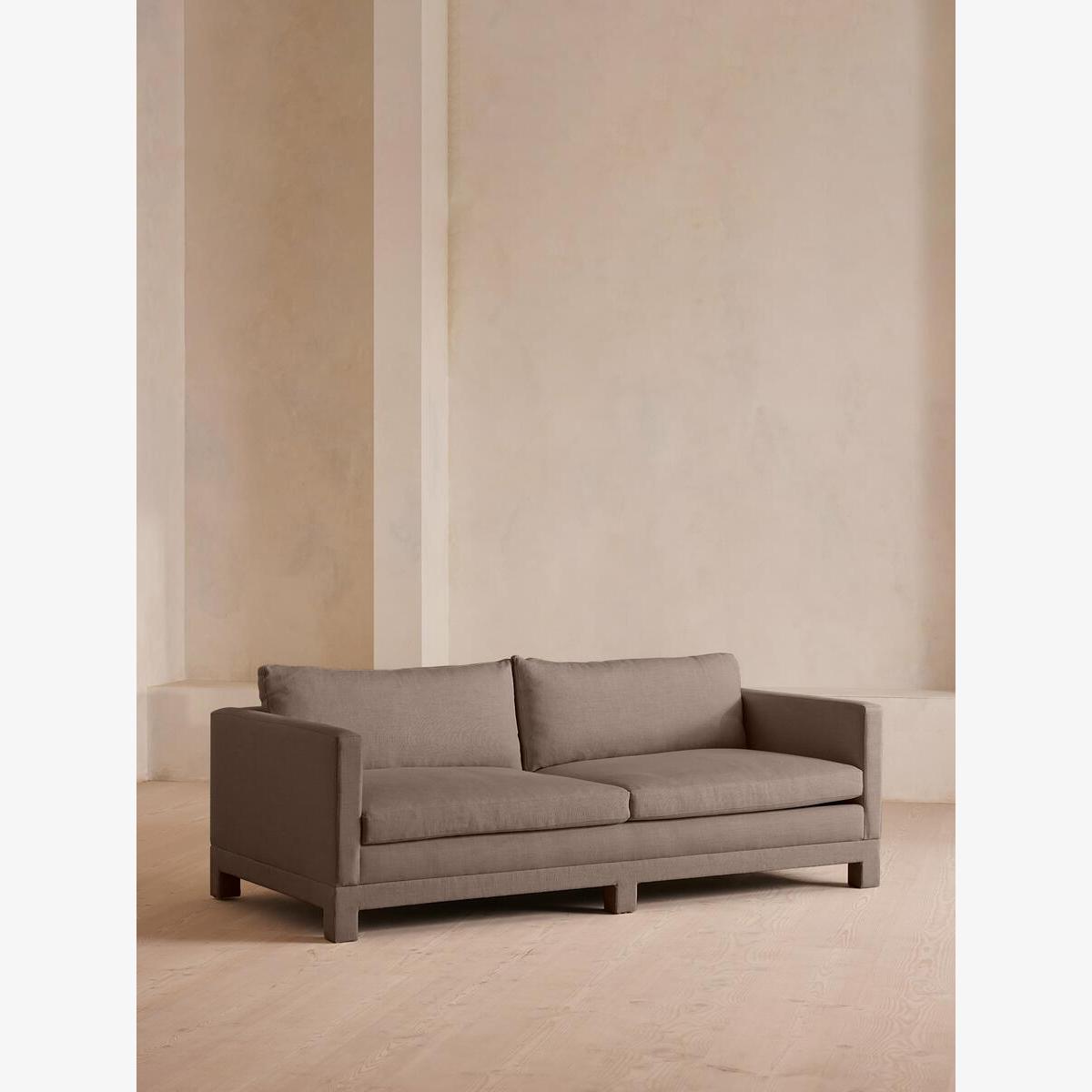 Ashford Three Seater Sofa, Linen, Mushroom – image 1