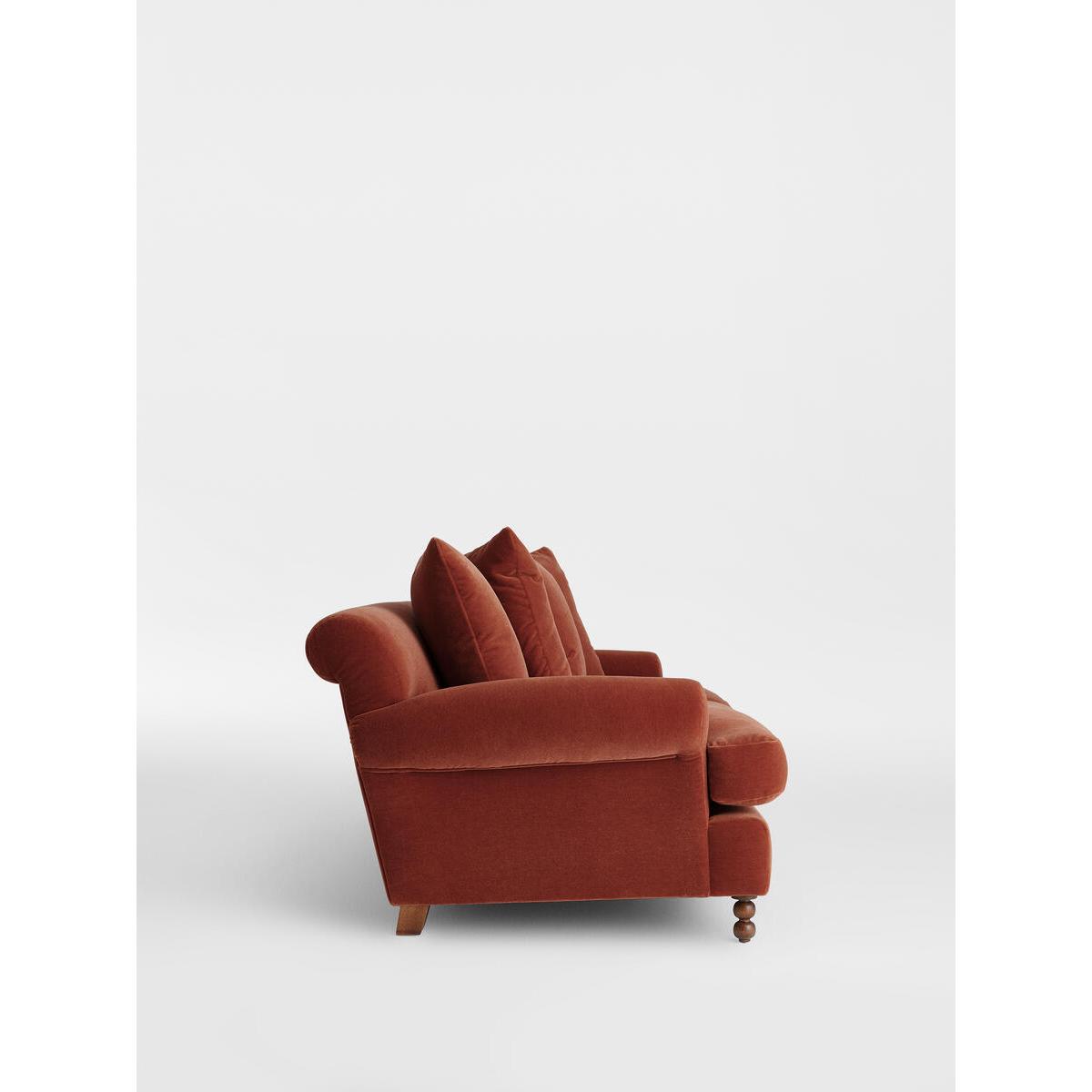 Audrey 3-Seater Sofa, Mohair Rust – image 5
