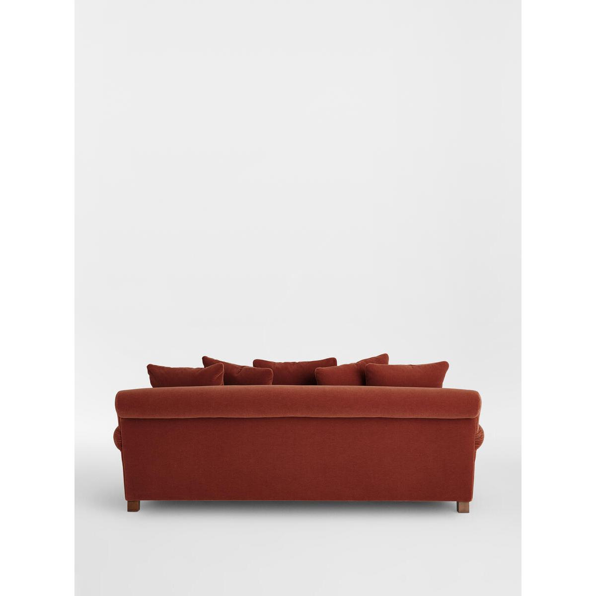 Audrey 3-Seater Sofa, Mohair Rust – image 6