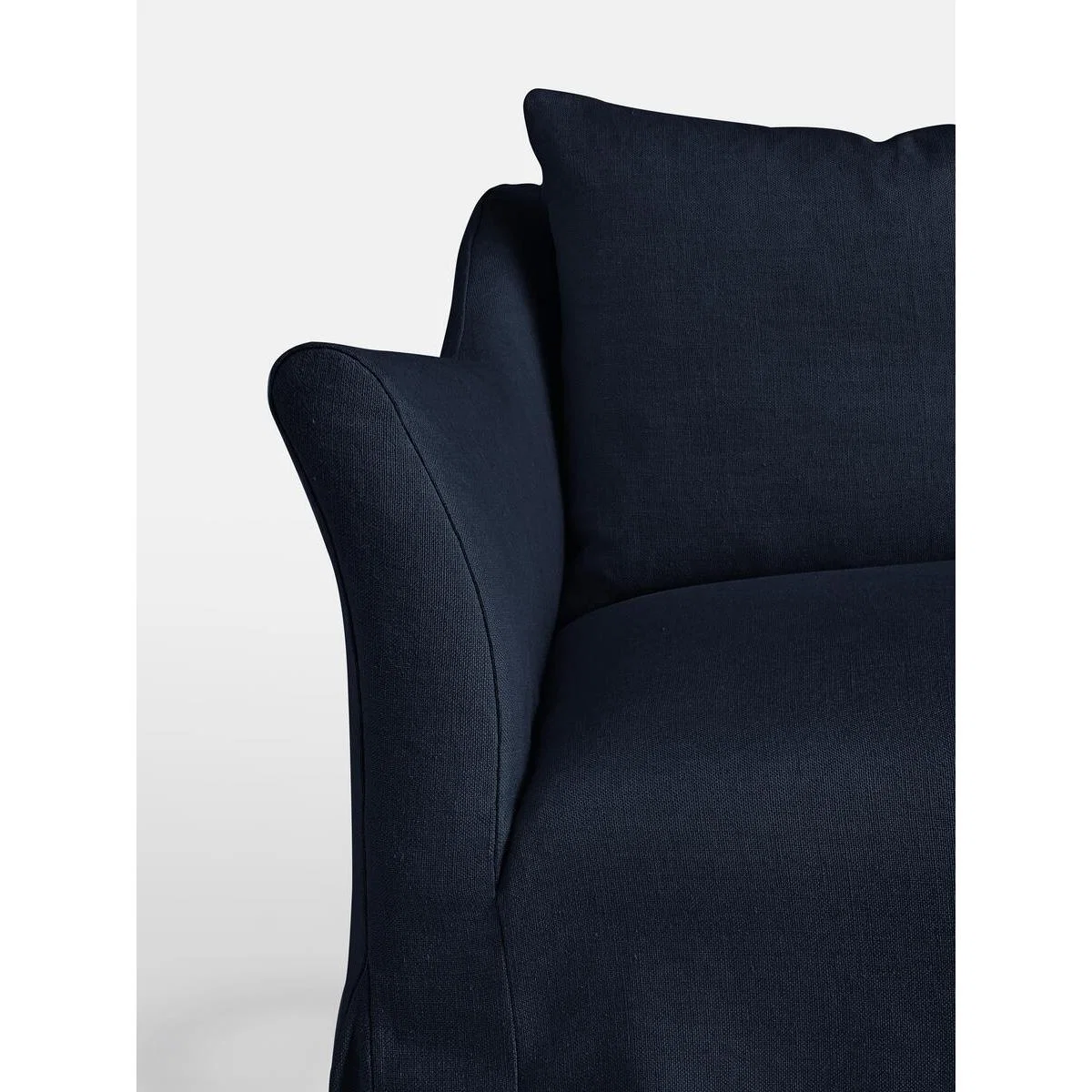 Roma 3-Seater Sofa, Linen Dark Navy – image 6